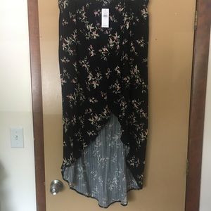 AEO floral wrap skirt